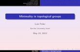 Minimality in topological groups