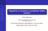 Regularity of solutions to quasilinear elliptic systems