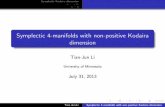 Symplectic 4-manifolds with non-positive Kodaira dimension