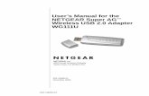 Userâ€™s Manual for the NETGEAR Super AG Wireless USB 2.0 Adapter