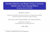 Variable Selection and Model Choice in Survival Models with