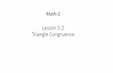 6-2 Triangle Congruence
