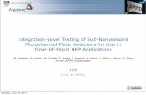 Integration-Level Testing of Sub-Nanosecond Microchannel ...