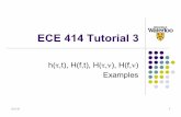 ECE 414 Tutorial 3