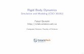 Rigid Body Dynamics - Simulation and Modeling (CSCI 3010U)