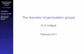 The diameter of permutation groups