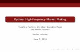 Optimal High-Frequency Market Making