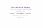 Difference Bound Matrices