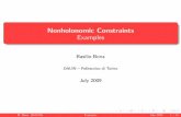 Nonholonomic Constraints Examples - LaDiSpe - Politecnico di Torino