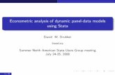 Econometric analysis of dynamic panel-data models using Stata