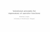 Variational principles for eigenvalues of operator functions - MOPNet