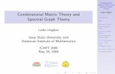 Combinatorial Matrix Theory and - Index of - Iowa State University