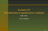 Lecture 13 Introduction to quasiconvex analysis