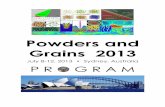 to download the program - Powders & Grains 2013 - University of