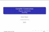 Compiler Construction - Regular expressions Scanning