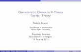 Characteristic Classes in K-Theory General Theory - Department of