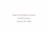 Logic for Computer Science - Lab for Automated Reasoning and