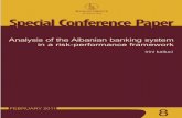 Analysis of the Albanian banking system in a risk-performance