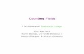 Counting Fields - Dartmouth College