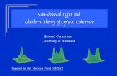 Nonclassical Light and Glauber's Theory of Optical Coherence