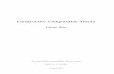 Constructive Computation Theory - Inria
