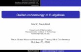 Quillen cohomology of Pi-algebras - Mathematics | Illinois