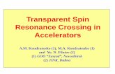 Transparent Spin Resonance Crossing in Accelerators