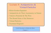 Lecture 4: Antiparticles & Virtual Particles