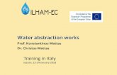 Water abstraction works - ILHAM-EC
