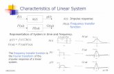 Characteristics of Linear System