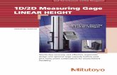 1D/2D Measuring Gage LINEAR HEIGHT