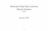 Nonlinear Panel Data Lectures Manuel Arellano