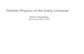 Particle Physics of the Early Universe - Universiteit Leiden