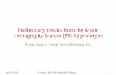 Preliminary results from the Muon Tomography Station (MTS ...