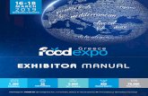 ΕXHIBITOR MANUAL - FOOD EXPO