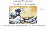 Sonar Equation: The Wave Equation - University of Washington