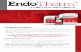 EndoTherm Statement of Performance - Pace Solutions
