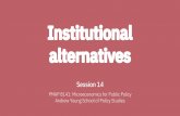 Institutional alternatives