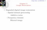 Degraded digital image restoration – Spatial domain ...