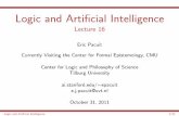 Logic and Arti cial Intelligence - cs.stanford.edu