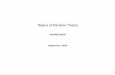 Basics of Decision Theory - University of North Carolina