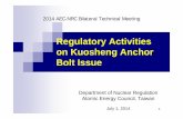Regulatory Activities on Kuosheng Anchor Bolt Issue