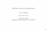 Efficient matrix multiplication
