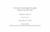 Formale Grundlagen (Logik) Modul 04-006-1001