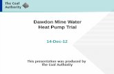Dawdon Mine Water Heat Pump Trial
