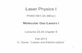 Laser Physics I - University of Alabama at Birmingham