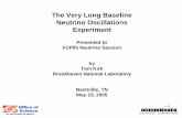 The Very Long Baseline Neutrino Oscillations Experiment