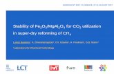 Stability of Fe2O3/MgAl2O4 for CO2 utilization