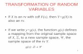 TRANSFORMATION OF RANDOM VARIABLES - METU OCW