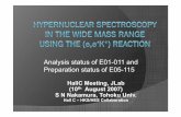 Analysis status of E01-011 and Preparation status of E05 ...